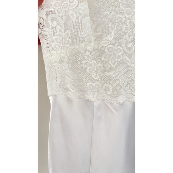 Vintage Victoria's Secret Coquette Maxi Slip Robe Set White Lace Lingerie 2pc XS - Picture 8 of 16